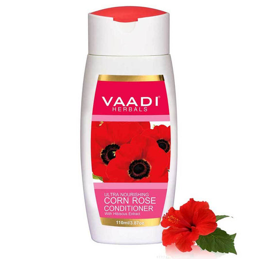 Ultra Nutrient Organic Rich Corn Rose Conditioner - Hibiscus Extract Conditions & Softens Hair ( 110ml / 4 fl oz)