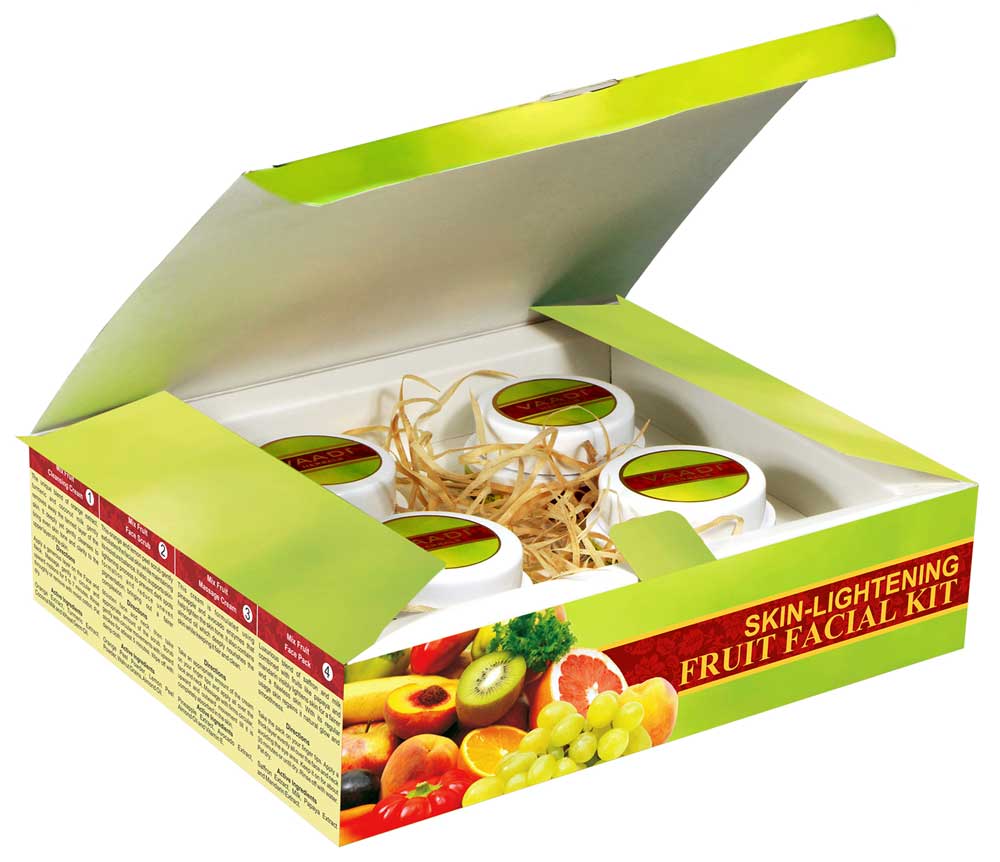 Skin Lightening Organic Fruit Facial Kit - For Deep Nourishment Reducing Marks (70 gms / 2.5 oz)