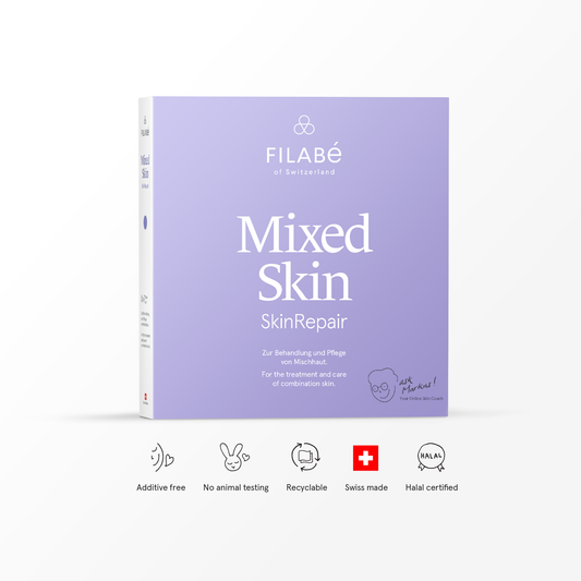 Filabé of Switzerland | MIXED SKIN | Skincare for Combination Skin, Oily, Dry Areas, | All Ages