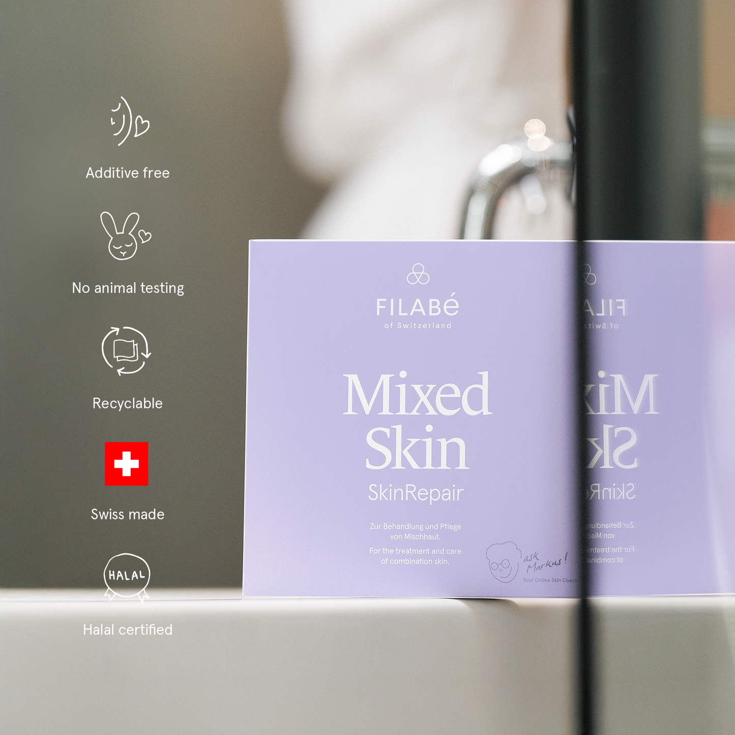 Filabé of Switzerland | MIXED SKIN | Skincare for Combination Skin, Oily, Dry Areas, | All Ages