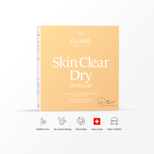 Filabé of Switzerland | SKIN CLEAR DRY | Skincare for Dry Skin with Redness, Irritations | All Ages