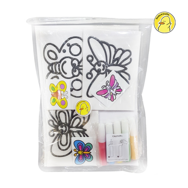 Glass Deco 3-in-1 Peelable Kit (Kids DIY Arts & Crafts)