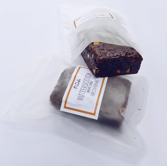 Butterscotch White Choc Brownie