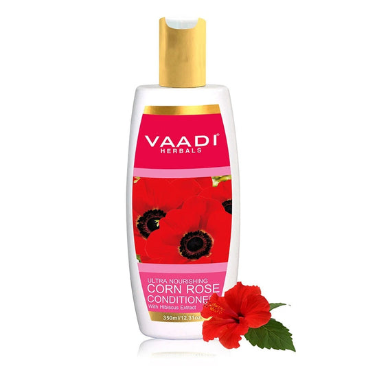 Ultra Nutrient Organic Rich Corn Rose Conditioner - Hibiscus Extract Conditions & Softens Hair (350ml / 12 fl oz)