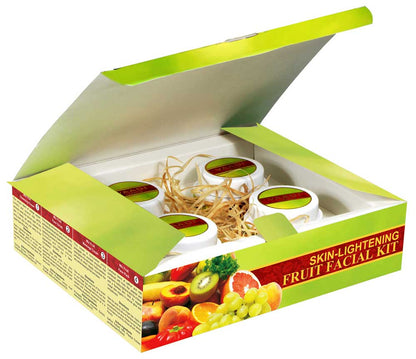 Skin Lightening Organic Fruit Facial Kit - For Deep Nourishment Reducing Marks (70 gms / 2.5 oz)