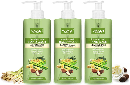 Intensive-Repair Organic Lemongrass & Shea Butter Hand Wash (3 x 250 ml / 8.5 fl oz )