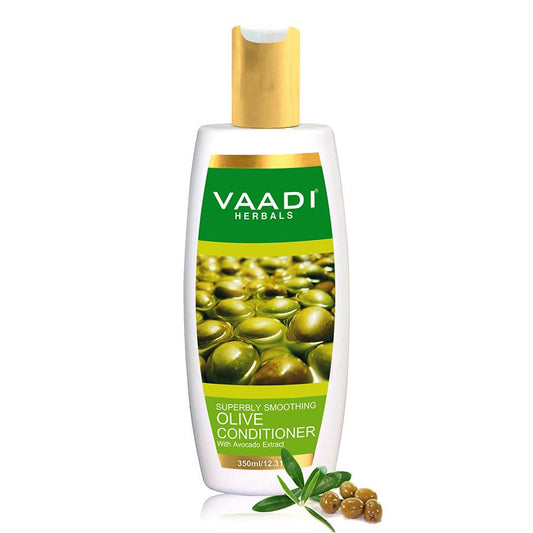 Multi Vitamin Organic  Rich Olive Conditioner with Avocado Extract - Makes Hair Lustrous Adds Bounce to Hair (350 ml/ 12 fl oz)