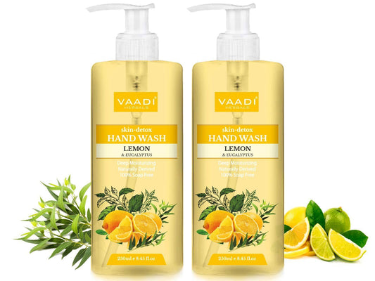 Pack of 2 Skin-Detox Organic Lemon & Eucalyptus Hand Wash (2 x 250 ml / 8.5 fl oz )