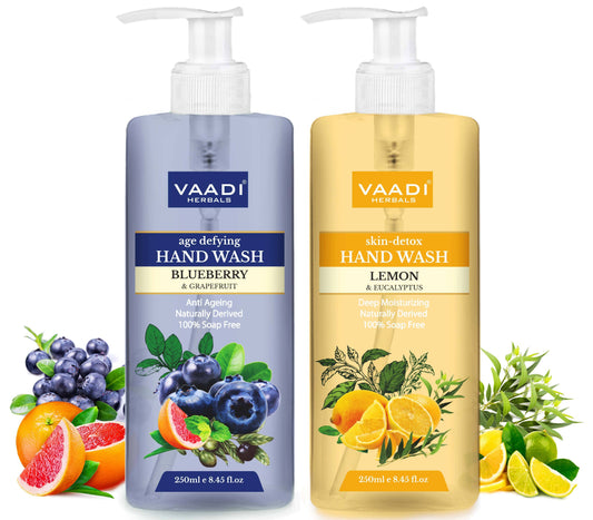 So Refreshing - Pack of 2 Luxurious Handwash - Organic Blueberry & Lemon (2 x 250 ml / 8.5 fl oz )