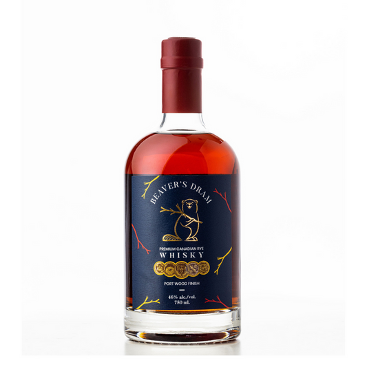 BEAVER'S DRAM - | PREMIUM CANADIAN RYE - PORT WOOD FINISH