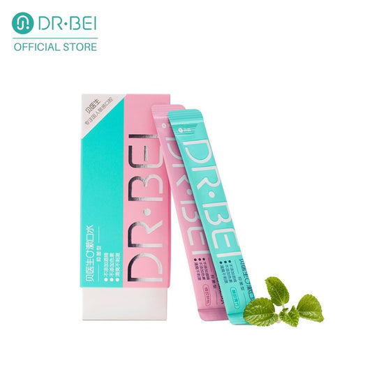DR.BEI 0+ Bamboo & Peach Mouthwash, 12ml, 20 Sachets