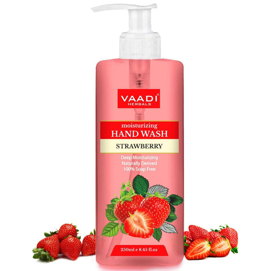 Deep Moisturizing Organic Strawberry Hand Wash - deeply nourish and revitalize the hand (250 ml / 8.5 fl oz )