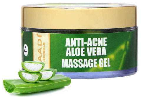 Anti Acne Organic Aloe Vera Massage Gel - Removes Skin Impurities Keeps Skin Soft (50 gms/ 2 oz)