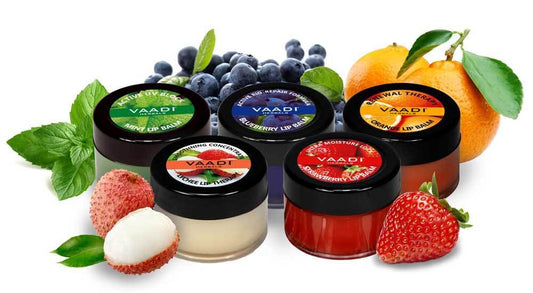 Assorted Organic Lip Balms - Ultra Moisturizing Shea Butter Lip Balms (5 x 6 gms / 0.3 oz)
