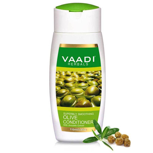 Multi Vitamin Organic Rich Olive Conditioner with Avocado Extract - Makes Hair Lustrous Adds Bounce to Hair (110 ml/ 4 fl oz)