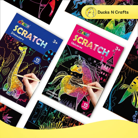 Avenir Mini Scratch Book (Kids DIY Arts & Crafts Kit)
