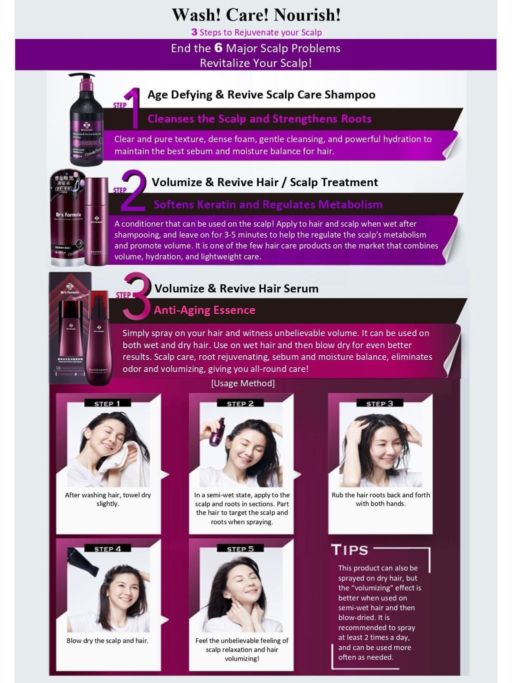 Dr's Formula Replenish & Revive Hair Serum 150g