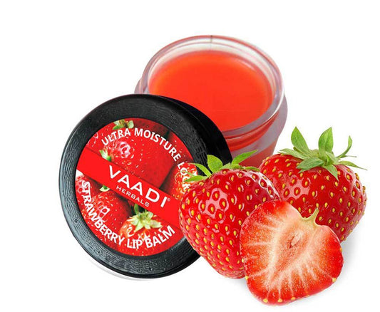 Organic Strawberry and Honey Lip Balm - Lip Nourishing Therapy (10 gms/0.4 oz)