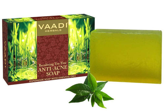 Organic Becalming Tea Tree Soap with Clove Oil - Anti Acne Therapy Removes Impurities ( 75 gms/ 2.7 oz)